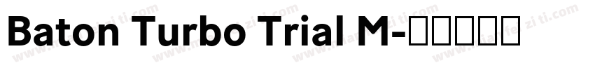 Baton Turbo Trial M字体转换